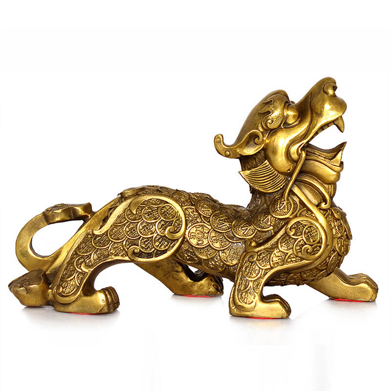 鑫大华威(xindhw) 纯铜貔貅招财摆件 家居客厅风水办公室装饰开业礼品