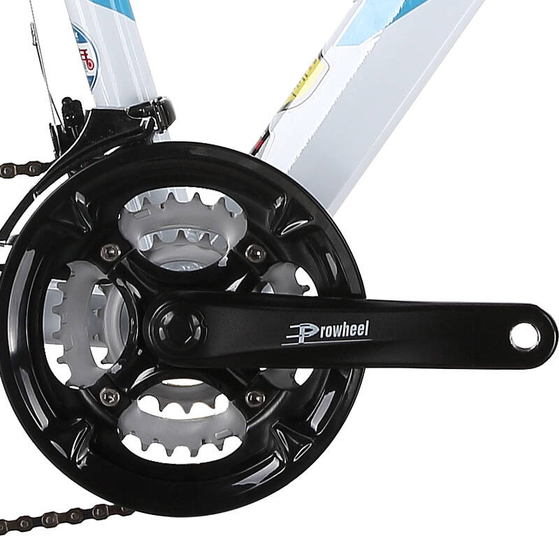 trinx千里达山地自行车m500禧玛诺24速培林花鼓建大轮胎升级版 黑蓝白