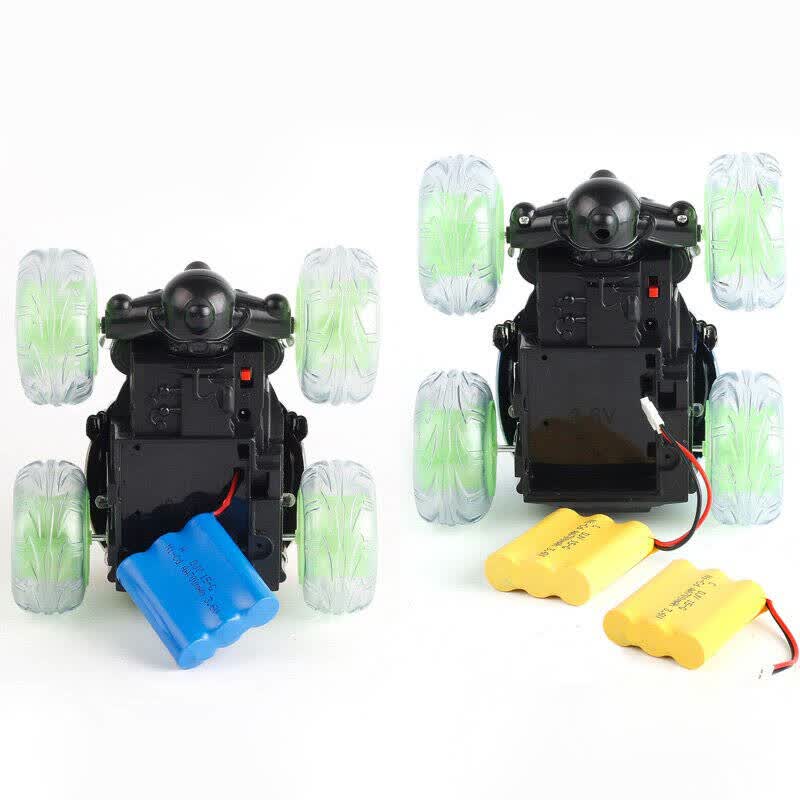 充电翻滚车翻斗车特技车 越野车遥控汽车 充电动模型儿童玩具车男孩