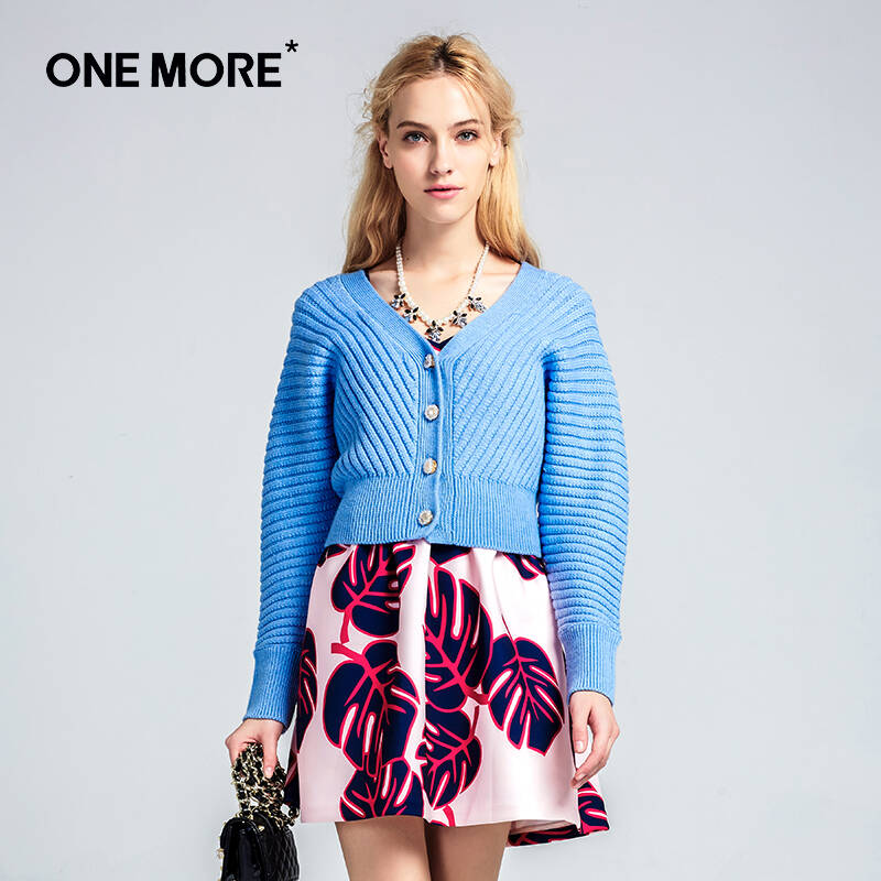 2015秋装新款复古毛衣针织开衫外套短款11ha510108 白色 均码