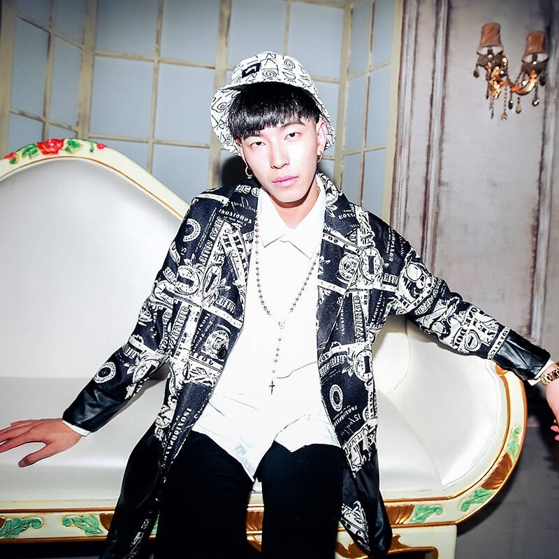 godlike 2015秋冬潮款 欧美走秀款潮男中长外套 时尚潮流个性夜店潮男