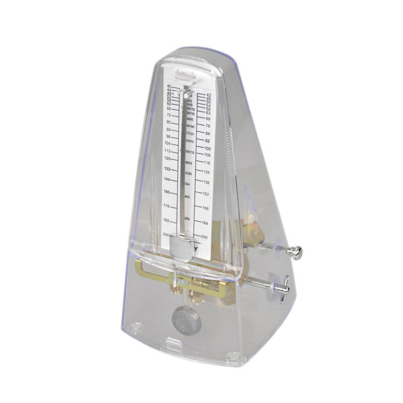 【海音琴行】贝斯美正品机械节拍器 纯铜机芯钢琴小提琴节拍器 透明