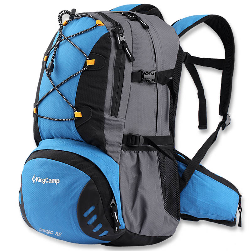康尔kingcamp户外背包 徒步登山野营包 32升 双肩包 kb3291 蓝色