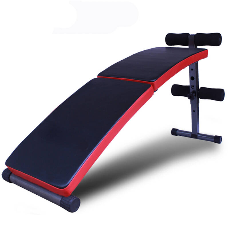 lidak力达康 折叠仰卧板 家用仰卧起做板 家用运动健身器材 时尚黑红