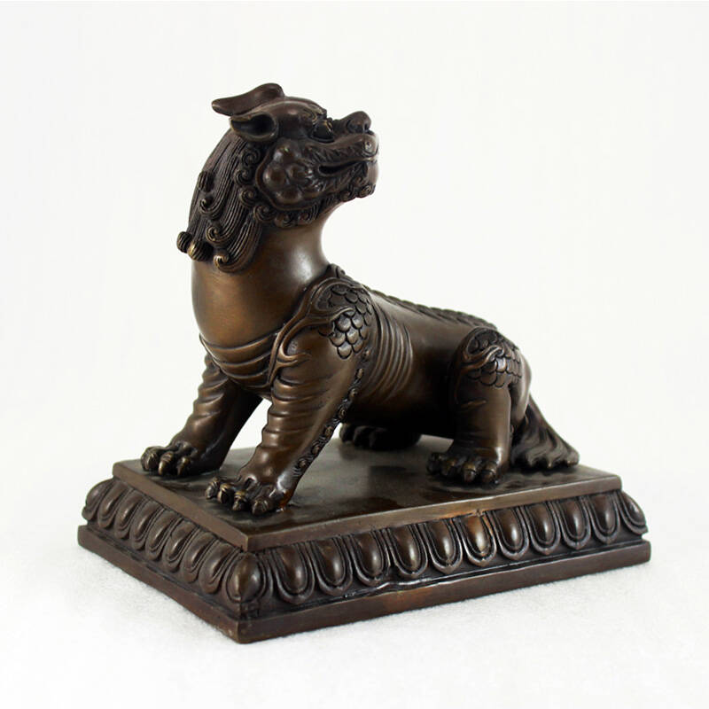 见君 纯铜九华山地藏菩萨坐骑-谛听 风水器物 镇宅摆件 收藏礼品晌耨