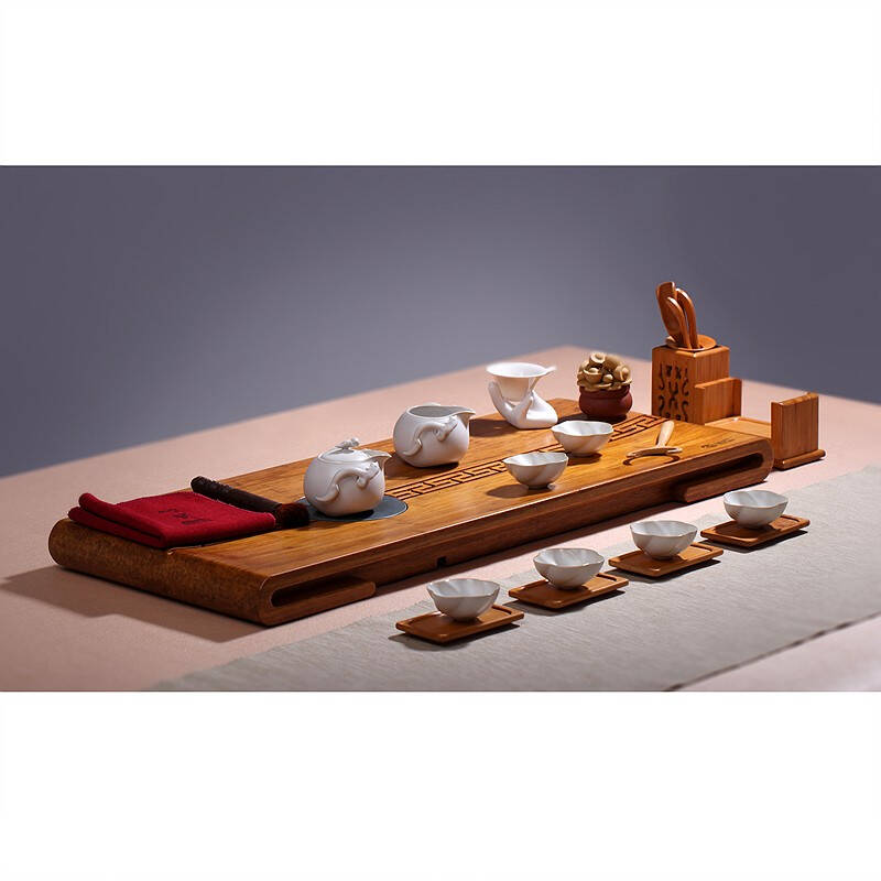 茗匠 重竹 单层排水式茶盘 功夫茶道用具 t702 檀之梦