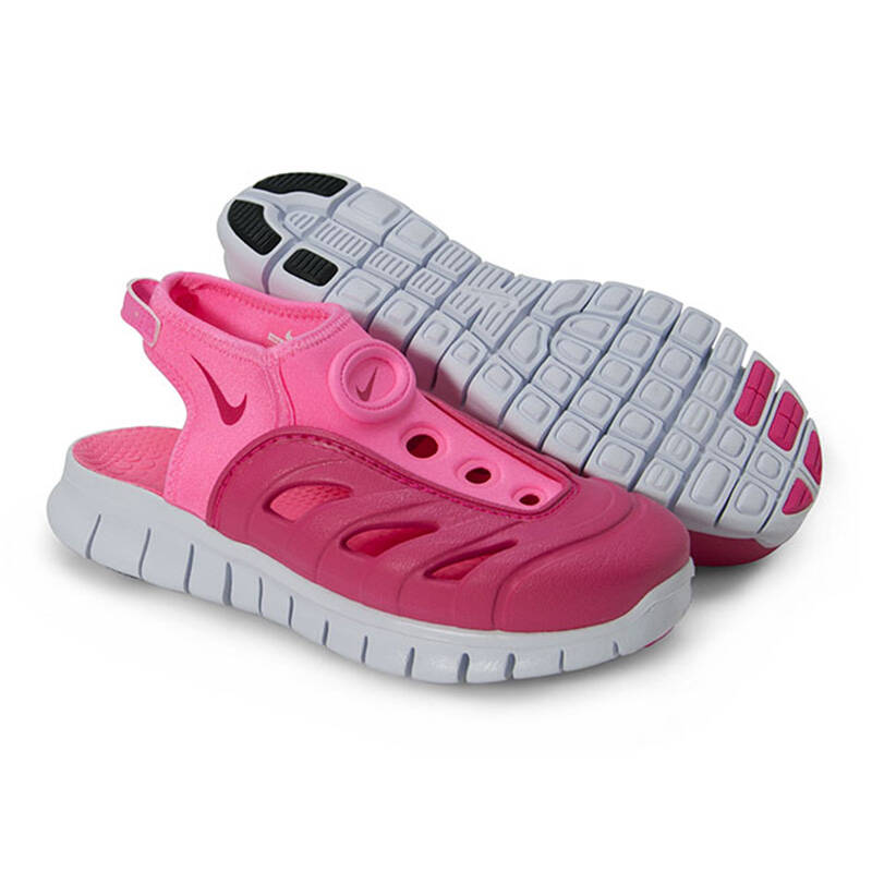 nike 耐克 free大底 女孩儿童包头运动凉鞋 642510-661 c 11c/28码/17