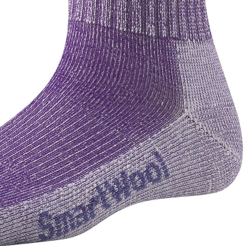 smartwool女款中高筒袜运动防臭美丽诺羊毛袜子 532/葡萄紫 l