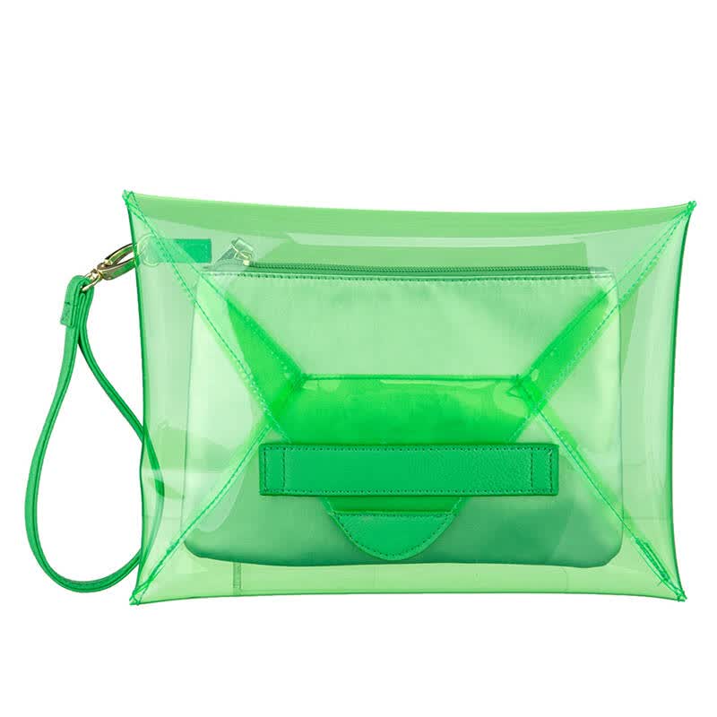 玖熙(nine west)sw21421017 green 绿色 时尚糖果色手拿包