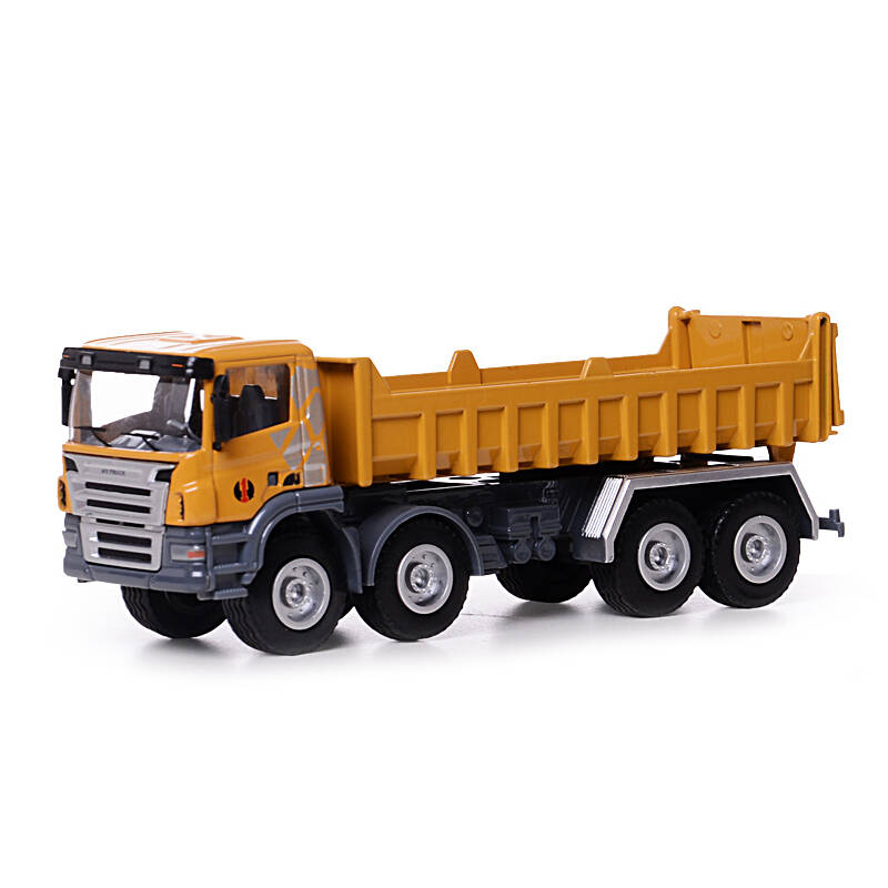 华一 合金工程车模型 儿童玩具 生日礼物 自卸卡车g50