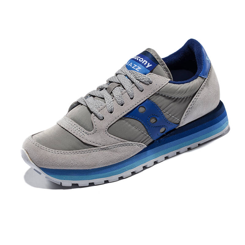 saucony圣康尼 jazz o rainbow 复古跑步鞋 女 s60195 灰/蓝 35.