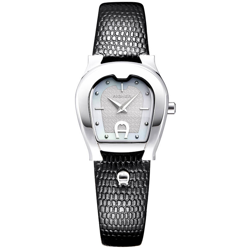 艾格娜aigner经典商务休闲石英皮带女士手表a24236