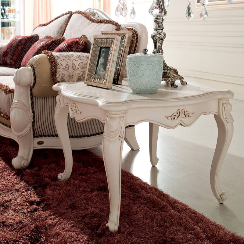 四海家具 卡芬达 欧式小方几 田园角几 实木电话几 沙发边几 客厅茶几