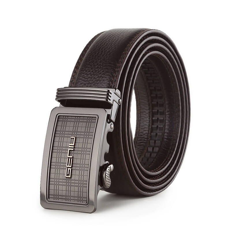 牛将军(geniu)腰带 男士皮带头层牛皮腰带牛皮皮带男 1140017 012啡色