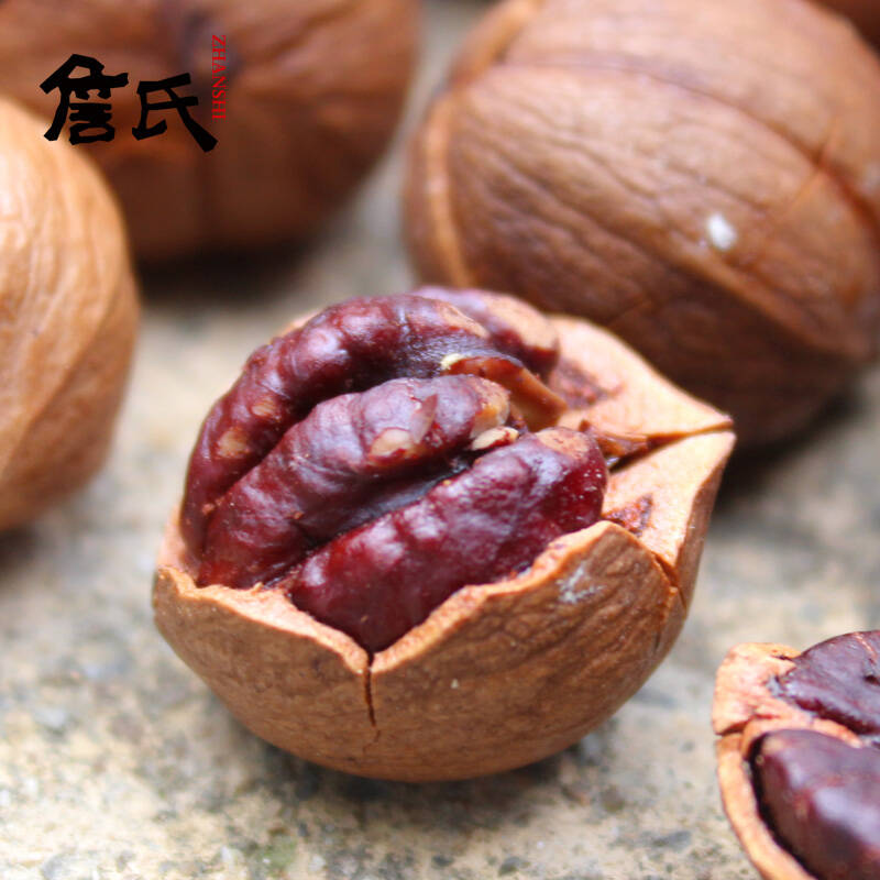 【詹氏】山核桃405g 袋装安徽宁国特色坚果零食手剥山核桃 椒盐口味小