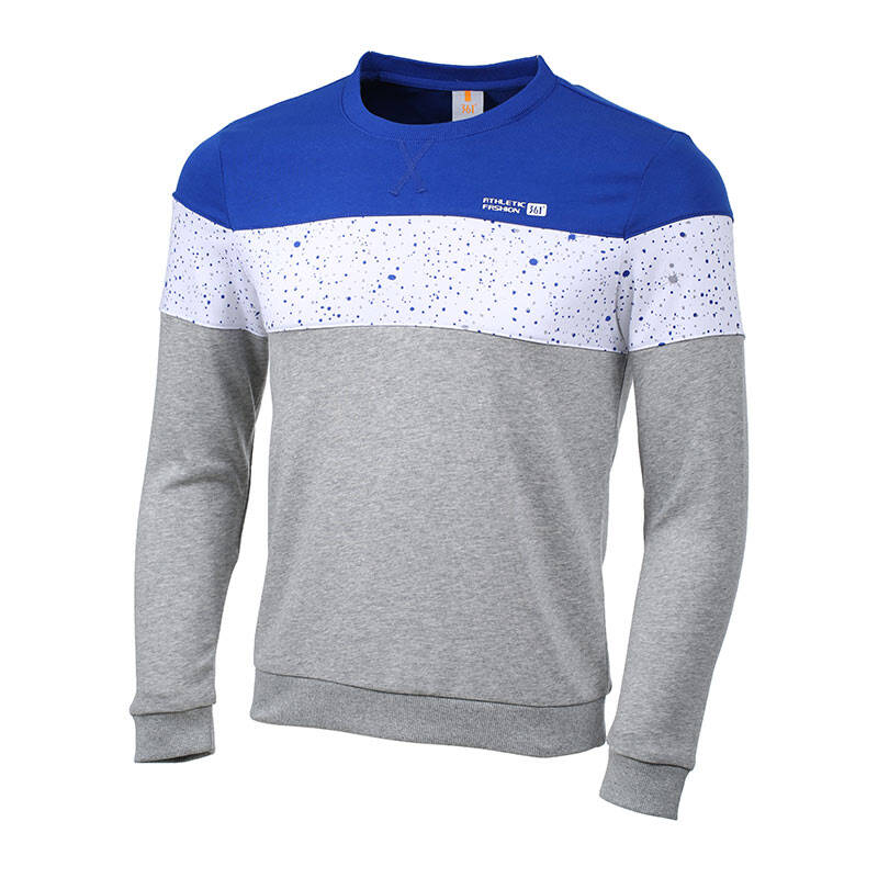 361度男装运动服2016春季新款圆领套头卫衣打底衫 女儿红 s