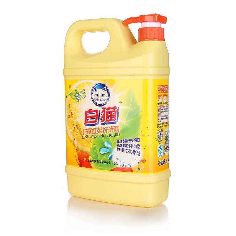 【京东超市】白猫 柠檬红茶洗洁精1500g