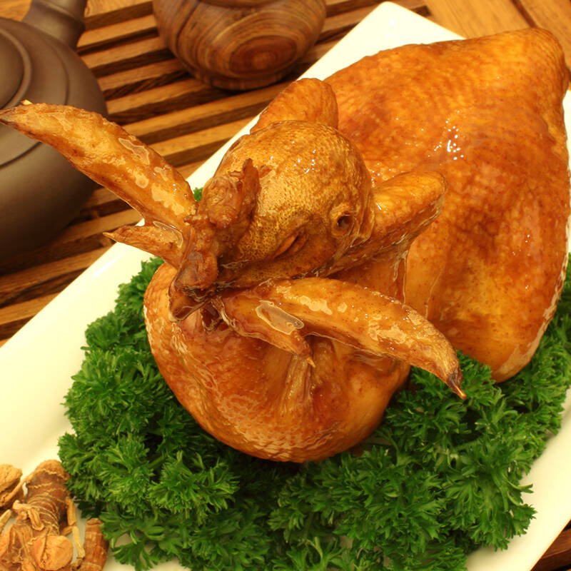 山东特产 德州牌扒鸡 真空扒鸡礼盒 500g*2只装