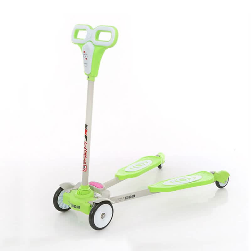 小伯乐儿童蛙式滑板车 四轮静音滑行车 剪刀车 儿童扭扭车 健身车