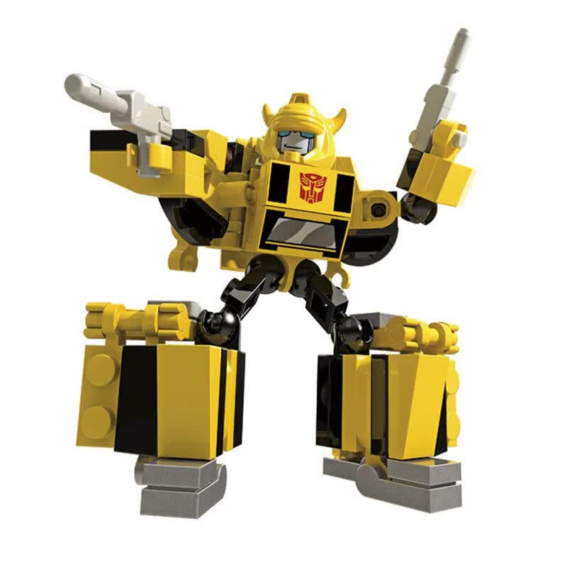 孩之宝(hasbro)酷垒 变形金刚积木之变形战士系列 玩具 大黄蜂(黄黑)b