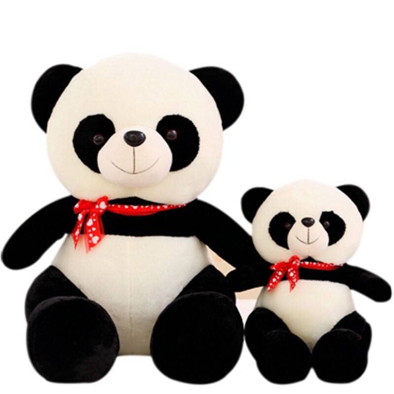 淘艾斯 仿真大熊猫趴趴熊毛绒玩具黑白公仔布娃娃玩偶 趴趴熊会说英文