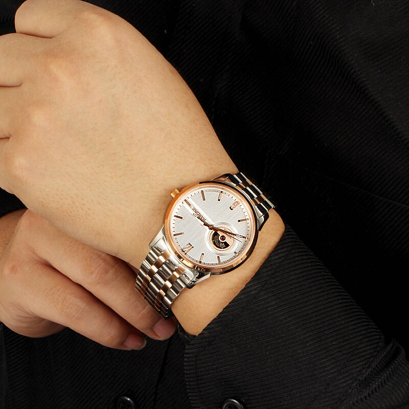 雷诺(rarone)男士全自动机械表蓝宝石镜面50米防水精