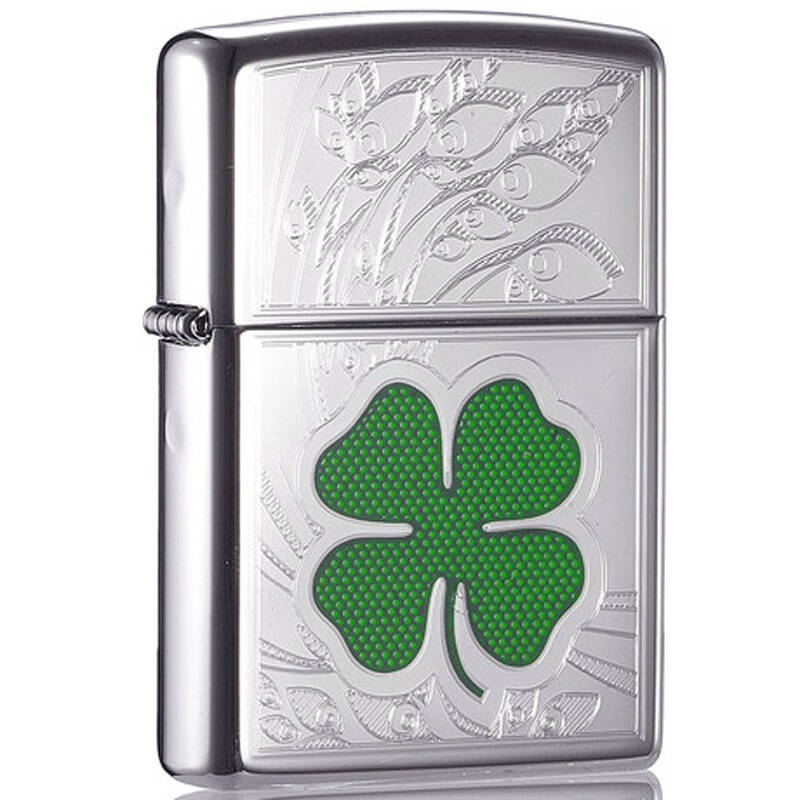 zippo打火机四叶草之镜花水月24699 自营