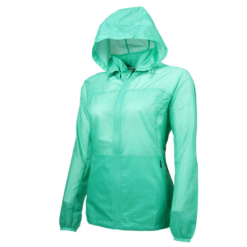 圣弗莱(sevlae)户外男女情侣款皮肤衣薄款防晒风衣 9312840065-松绿