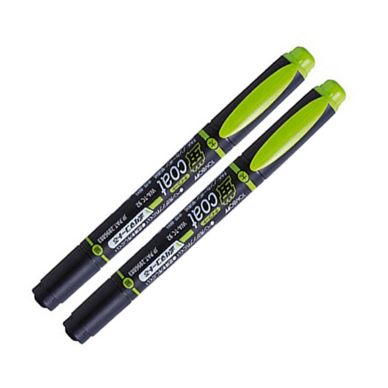日本蜻蜓 (tombow) wa-tc 双头水性荧光笔 绿色5支装