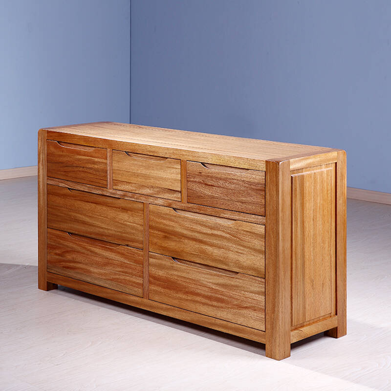 达贝华森 七斗柜 储物柜 收纳柜 储藏柜 现代中式100%纯实木进口金丝