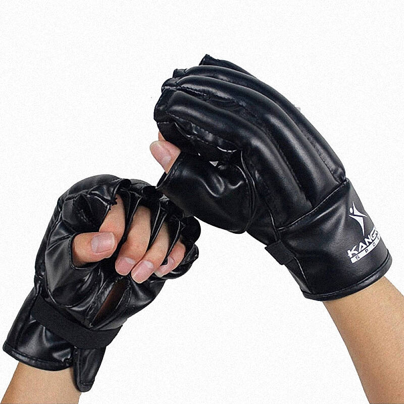 京品推荐康瑞半指拳套打沙袋散打搏击拳击手套透气耐用夏季专用男女
