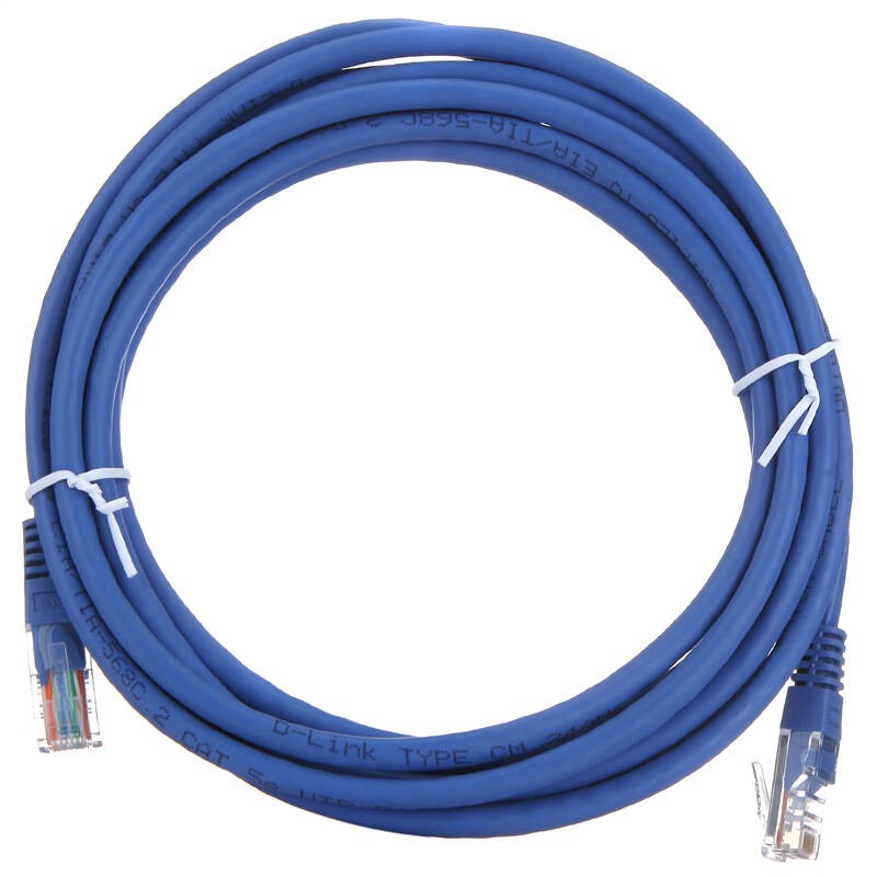 友讯(d-link) 4对超五类软跳线 3米,蓝色