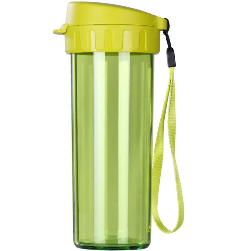 【京东超市】特百惠(tupperware)轻盈茶韵塑料随心水杯子380ml柠黄绿