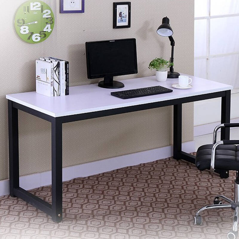 天木居电脑桌台式家用现代简约书桌简易桌子笔记本写字台钢木办公桌