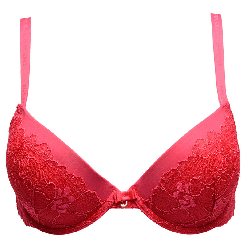 emporio armani 阿玛尼 女士红色锦纶全杯文胸 162394 5a204 12373
