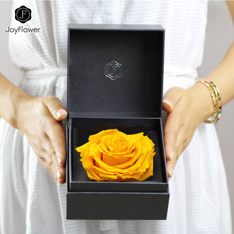 joyflower进口鲜花高端永生七彩玫瑰礼盒roseonly永生花