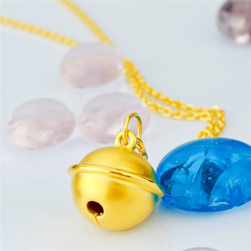 潮宏基 哆啦a梦 铃铛黄金/足金 黄金足金项链套装 bj