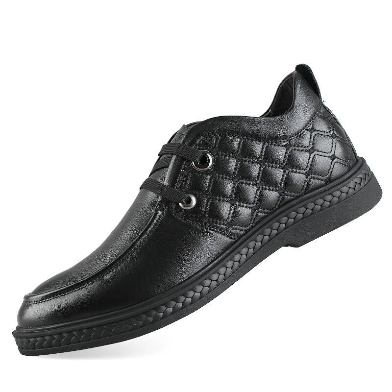 zero意大利零度 休闲男鞋 头层皮 男士皮鞋 男皮鞋 98365 黑色 39