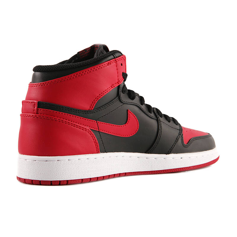 nike air jordan 1 gs 乔丹1代 樱木花道 黑红女鞋575441-023 黑/校园