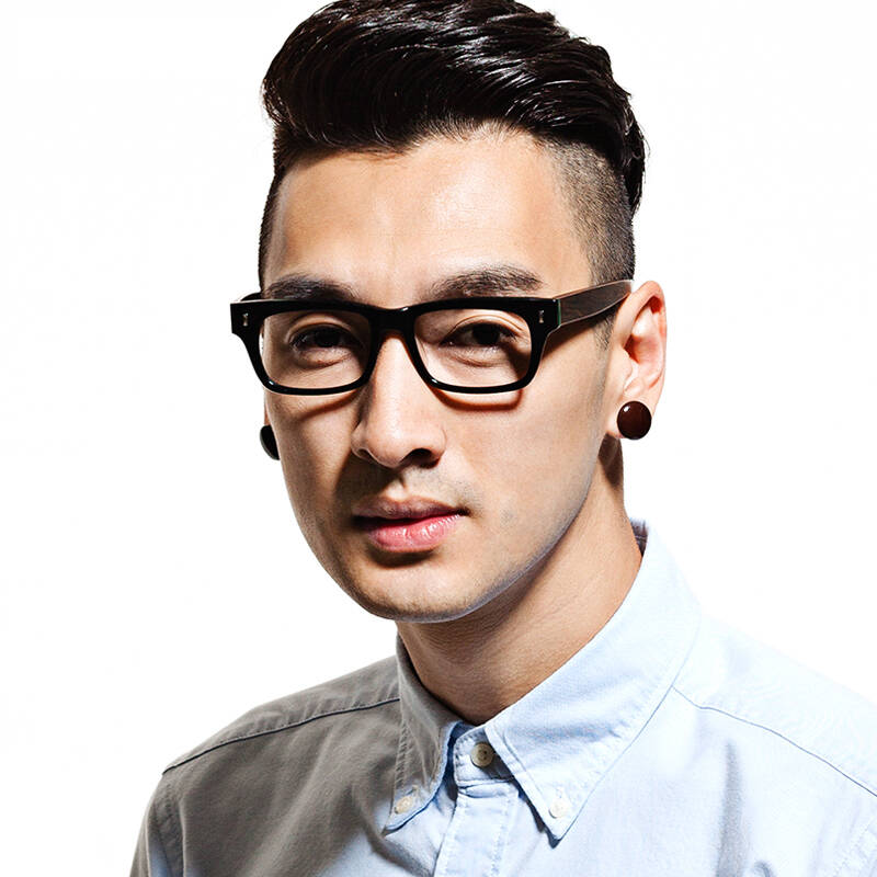 音米(inmix)2155 复古木框眼镜框 男可配近视光学眼镜架女潮 大脸全框