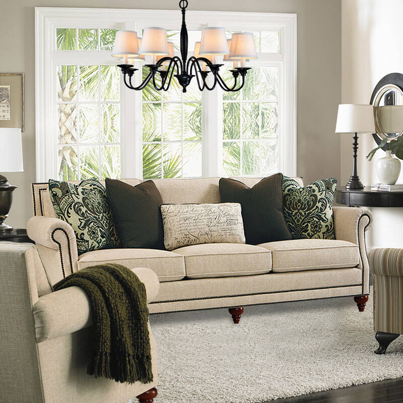 麦香小镇 美式乡村田园客厅三人位地中海组合布艺沙发 060布艺沙发