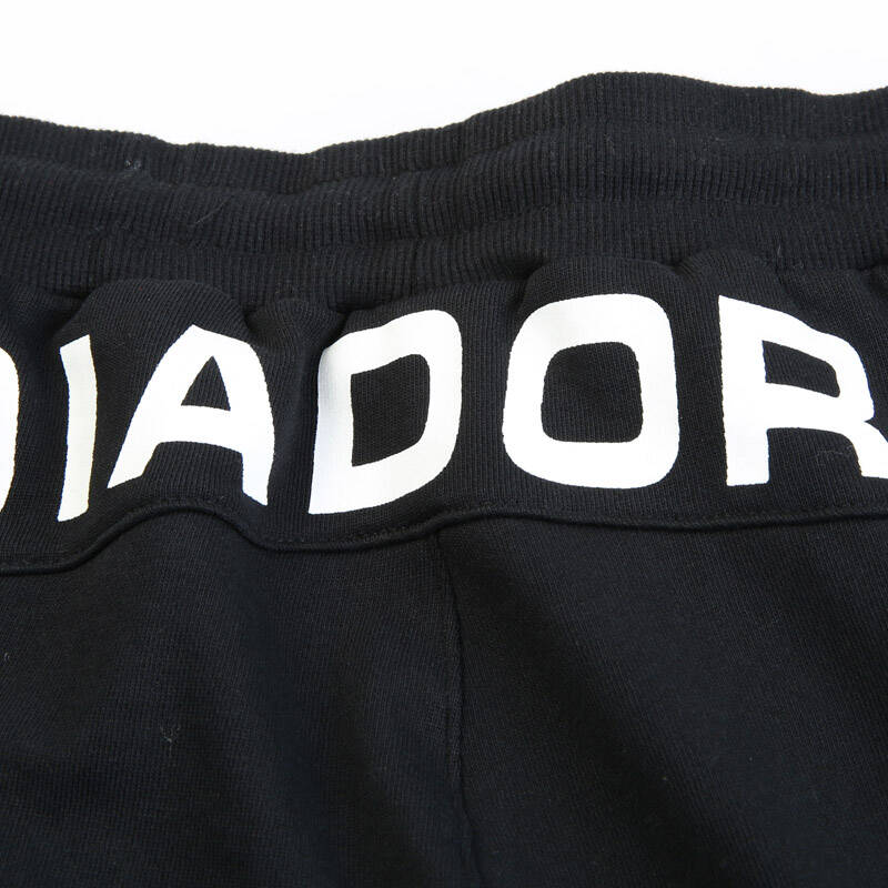 迪亚多纳diadora 运动裤女logo印花修身小脚休闲运动裤 黑色 2xl