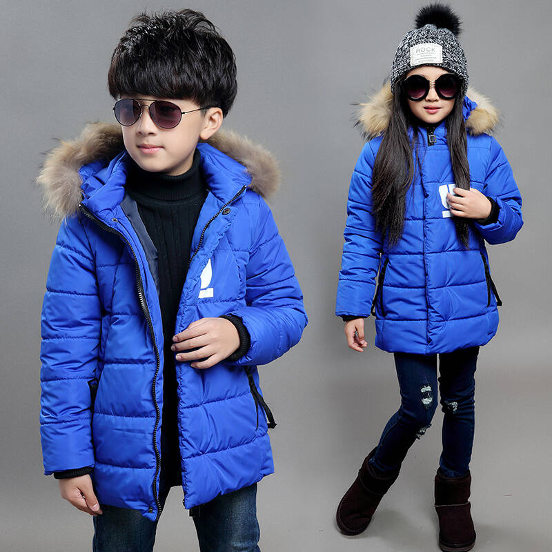 男女童棉衣外套加厚中长款2015新款童装中大童冬装棉服儿童棉袄外套