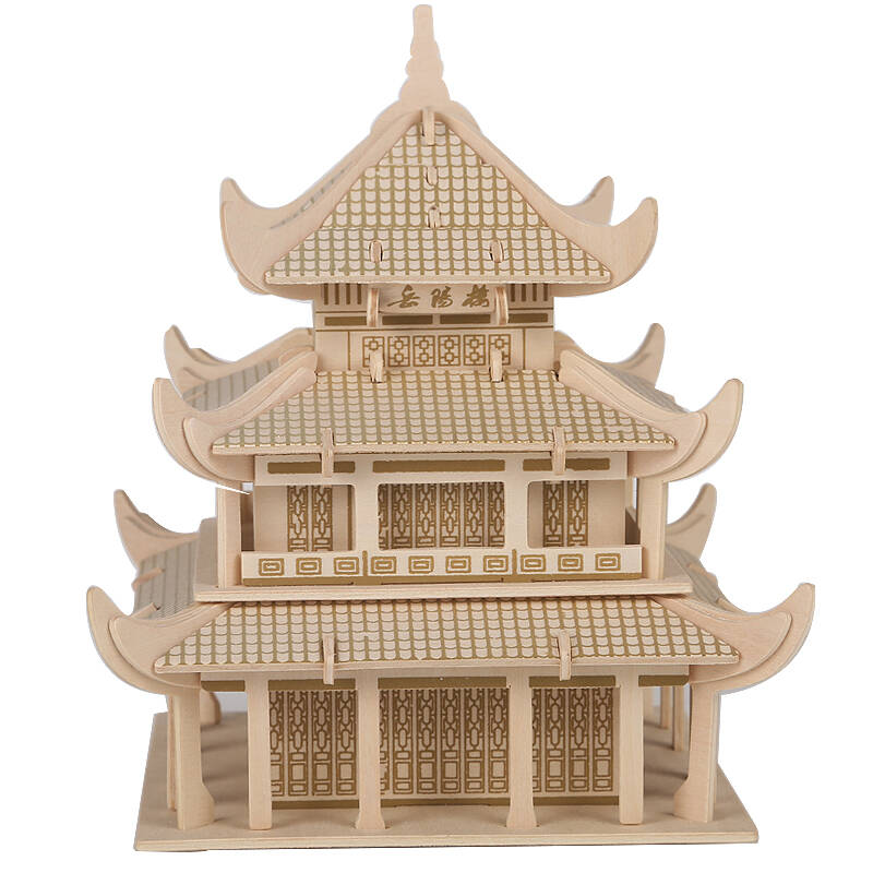 四合院 大教堂 天坛积木拼装拼插组装模型 岳阳楼