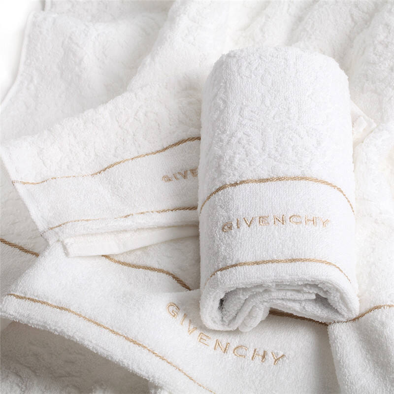 纪梵希 givenchy 白色纯棉毛巾四件套礼盒装gr50232