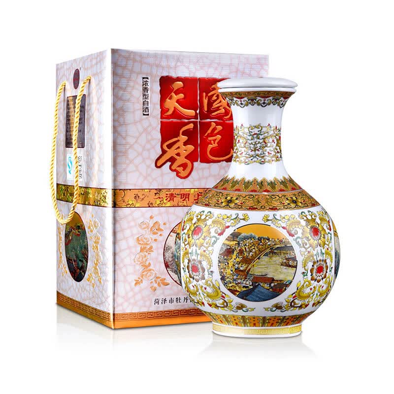52度国色天香(清明上河图系列)1888ml 实惠装 豪华型 收藏浓香型白酒