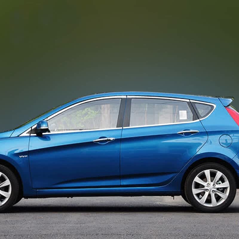 安美盛 现代瑞奕车窗饰条 瑞奕改装专用不锈钢包边车窗亮条 车身饰条