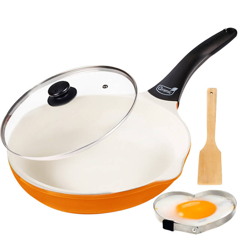 苏泊尔(supor)不粘锅平底煎锅pj26s1陶瓷无油烟煎盘26cm电磁炉明火