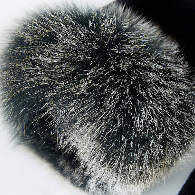 咔琦娜 冬新款海宁皮草大衣 狐狸毛领獭兔毛韩版气质修身皮草中长款