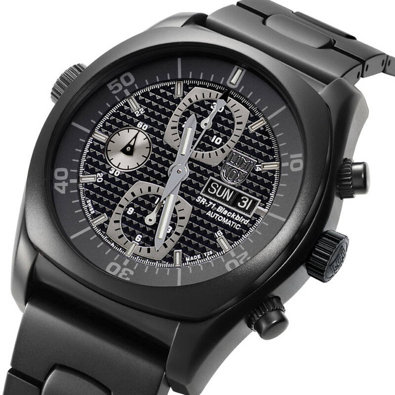 雷美诺时luminox9086b2sr71黑鸟战机手表运动自动机械防水军表